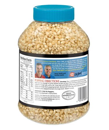 JOLLY TIME Select Gourmet White Popcorn Kernels - 30 oz Bulk Jars (Pack of 6) for Air Popper or Stovetop - Buy Online on GoSupps.com