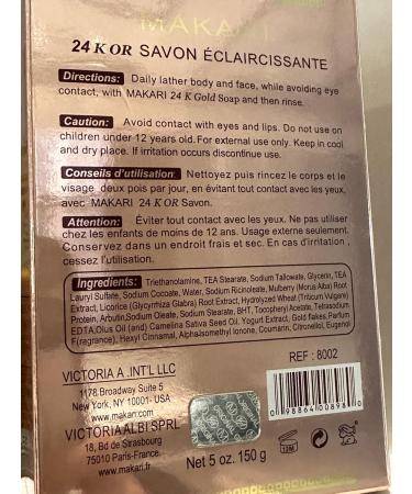 Buy Makari 24K Gold Lightening Soap - Omega 3 & Probiotics for Scar Removal & Skin Rejuvenation | 5 oz. - International Shipping Available - Buy Online on GoSupps.com