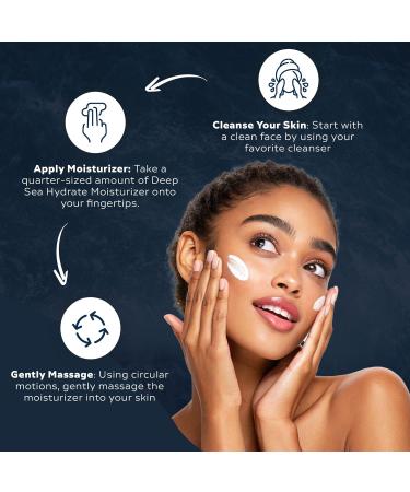 Neptune Deep Sea Hydrate Face Moisturizer Cream Lightweight Hydrating & Soothing All Natural Ingredients EWG Verified Prevent Dryness Reduce Blemishes & Suitable for All Skin Types - Buy Online on GoSupps.com