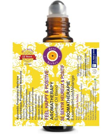 Deve Herbes Feel Happy & Positive - Aromatherapy Essential Oil Blend - Buy Online on GoSupps.com