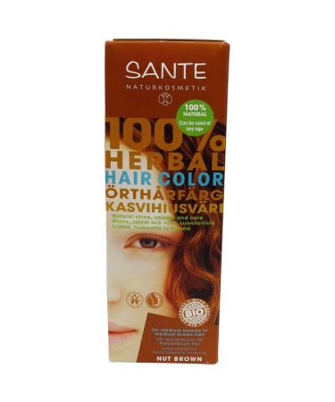 SANTE - Herbal Hair Color - Nut Brown - Free from peroxides & ammonia - Free from synthetic colors - Vegan