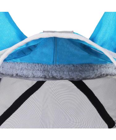 Harrison Howard Caremaster Pro Luminous Horse Fly Mask | UV Protection Fleece Padding & Ear Protection - XL Cold Blood Voodoo Blue - Buy Online on GoSupps.com