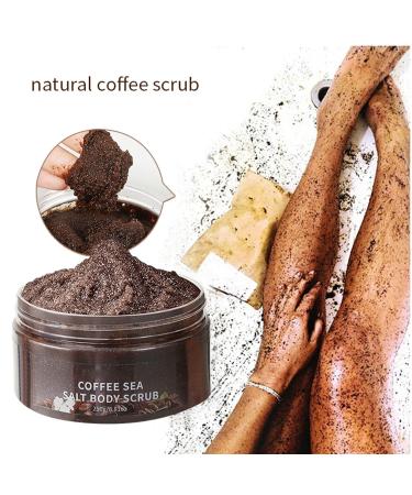 Gentle Exfoliating Scrub for Body 250g - Creamy Texture with Macadamia Oil to Cleanse and Nourish Skin Coffee One Size One Size Coffee - Buy Online on GoSupps.com