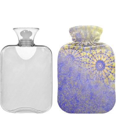NAANLE 2L Mandala Flower Hot Water Bottle with Cover | Pain Relief for Menstrual Cramps | Heat & Cold Therapy for Hands & Feet - Buy Online on GoSupps.com
