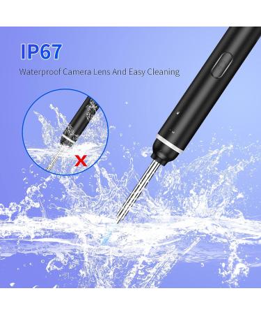Ear Wax Removal Tool with 1920P HD Camera and 8 Pcs Ear Set - Black - Buy Online on GoSupps.com
