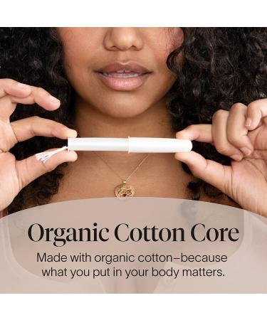 Organic Cora Tampons | Light Absorbency | 100% Cotton Core | BPA-Free | Unscented | Leak Protection | Non-Toxic | Easy Insert | 36 Count Pack - Buy Online on GoSupps.com