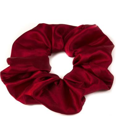 Mytoptrendz Large Luxurious Smooth Soft Silky Satin Plain Scrunchie Ponytail Hairbands Traceless For Girls Women Thick Curly Hair - (Burgundy) - Buy Online on GoSupps.com