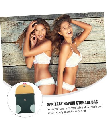 Lurrose 5 Pcs Storage Bags for Women Stylish Menstrual Hygiene & Travel Zipper Wallets Durable PU Bags for Organized On-the-Go - Buy Online on GoSupps.com