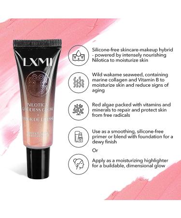 Nilotica Goddess Glow - Organic Rose Gold Liquid Highlighter for Hydrated Dewy Skin - Buy Online on GoSupps.com