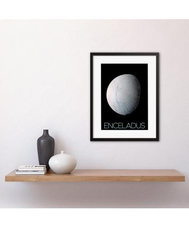NASA Enceladus Artwork | Framed Wall Art Print 12x16 - Ice Oceans of Saturn's Moon - Buy Online on GoSupps.com