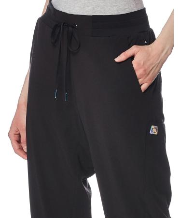WonderWink Women's Cargo Jogger Scrub Pant - Large Petite - Black | Comfort and Style - Buy Online on GoSupps.com