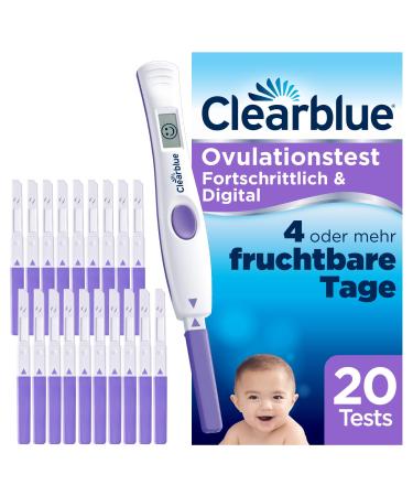 Clearblue Fertility Ovulation Test Advanced & Digital - Fertility Test for Ovulation 20 Tests