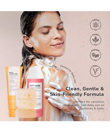 Butt Acne Treatment Set: Acne Soap Bar + Butt Treatment Lotion for Breakouts on Buttocks Thighs Back Chest & Ingrown-Prone & Folliculitis-Prone Skin Helps Reduce Body Breakouts Complete 3-Step Set - Buy Online on GoSupps.com