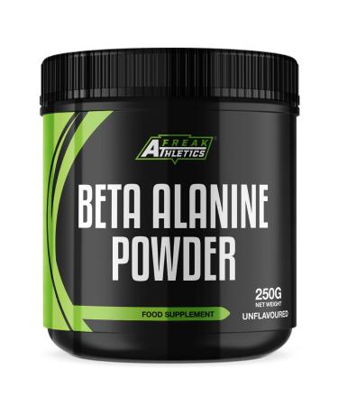 Beta Alanine Powder 250g by Freak Athletics - Premium Beta Alanine Supplement for Strength & Endurance - Suitable for Men & Women - UK Made