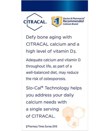 Citracal Calcium Supplement with D3 - Slow Release 1200mg, 80 Coated Tablets - Buy Online on GoSupps.com