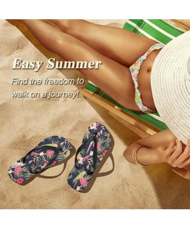 Buy Mnsruu Jungle Palm Flip Flops | Stylish Multi-Colored Sandals for Men & Women | Home Slippers for Hotel Spa & Travel - XS Size - Buy Online on GoSupps.com