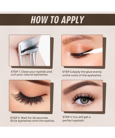 Waterproof False Lash Glue for Strip Extensions | Super Hold Latex-Free Non-Toxic Fast-Dry & Sensitive Eye Safe | New Leaf - Buy Online on GoSupps.com