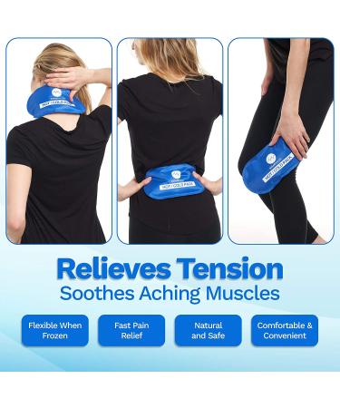 Reusable Hot Cold Gel Ice Packs for Injuries | 10.5 x 5 | 4 Pack - Buy Online on GoSupps.com