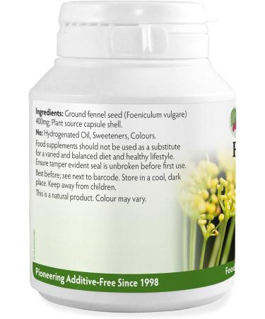 Fennel Seed 400mg x 90 Capsules - 100% Additive Free Supplements - Buy Online on GoSupps.com