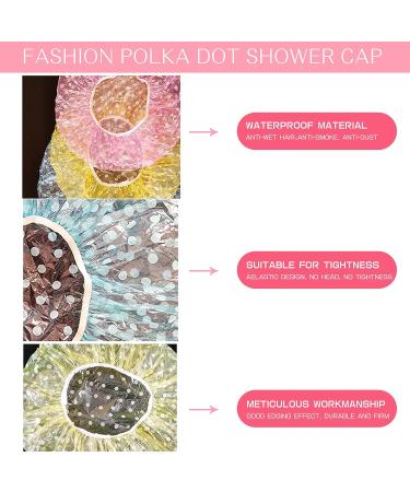 6 Pieces Waterproof Shower Hood - 10.6 Inch Stretch Hair Caps for Women | Protects Hair from Dust & Oil | Ideal for Spa Salon & Home Use - Buy Online on GoSupps.com