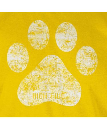Shirtracer Men's T-Shirt - High Five Dog Paw 6 Yellow - Perfect Gift for Dog Owners - Available in 4XL & Large Sizes - Buy Online on GoSupps.com