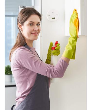 Lanon Wahoo Reusable Household Gloves - Skin-Friendly Cotton Lined Kitchen & Cleaning Use Cyan Size S - 3 Pair Pack - Buy Online on GoSupps.com