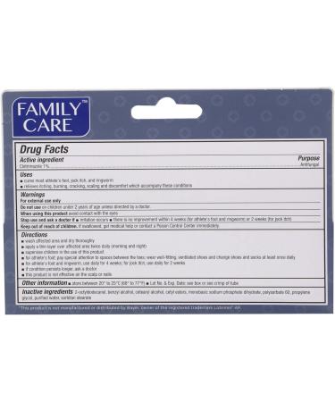 Family Care Clotrimazole Anti Fungal Cream 1% USP 5-Pack - Compare to Lotrimin 1oz - Fast-Acting Relief for Fungal Infections - Buy Online on GoSupps.com