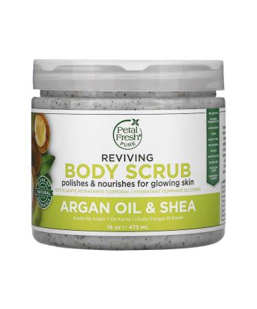 Petal Fresh Pure Argan Oil & Shea Body Scrub 16 oz (473 ml)