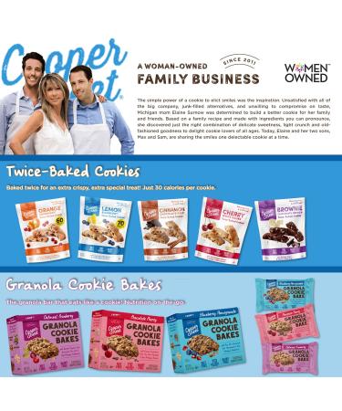 Cooper Street Lemon Blueberry Biscotti Style Crispy Cookies - Nut & Dairy Free - 5oz (Pack of 6) - Buy Online on GoSupps.com