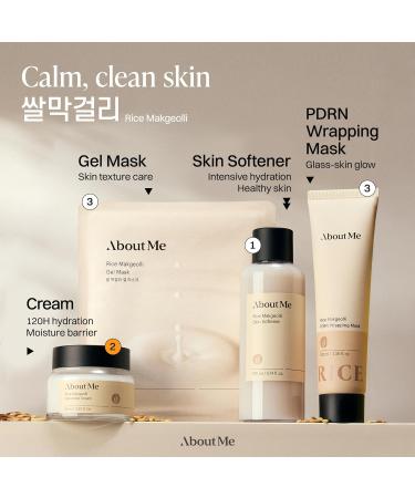 About Me Rice Makgeolli 6 Ceramide Cream Fermented Rice Face Moisturizer for Dry Sensitive Skin Rich Mochi Texture with Shea Butter & Galactomyces Vegan Fragrance-Free 2.87 oz (85ml) - Buy Online on GoSupps.com