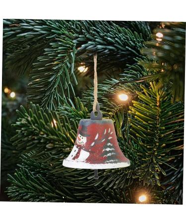 Buy Abaodam 2-St Bell Pendant - Wrought Iron Christmas Decoration - Santa & Snowman Bells - Metal Tree Bells (7x7cm Set of 2) | International Shipping Available - Buy Online on GoSupps.com
