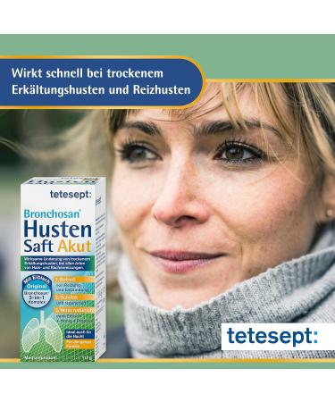 tetesept Bronchosan Cough Acute Syrup | Soothing Cold Remedy for Dry Coughs 117g | Fast International Shipping - Buy Online on GoSupps.com