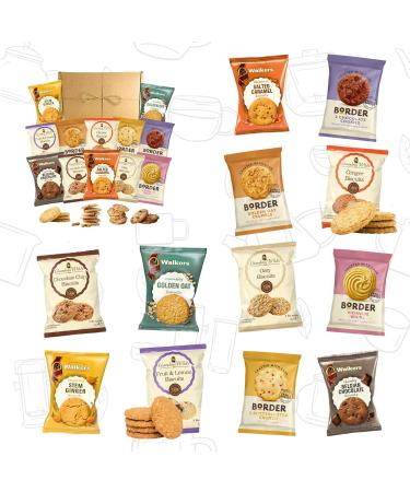 Biscuits Gift Set Biscuit Hamper Containing 12 Packs of Two (24 Biscuits Total) Including Border Bisuits Walkers Assorted Biscuits & Grandma Wild's Classic Biscuits - Buy Online on GoSupps.com
