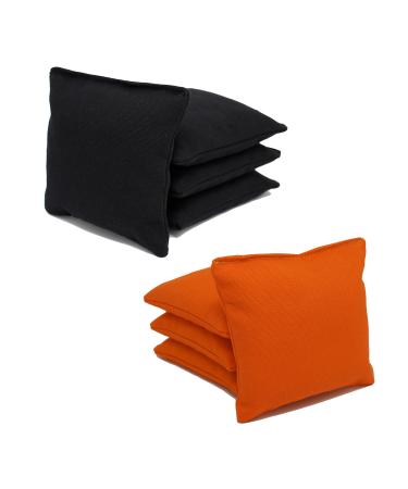 Free Donkey Sports ACA Regulation Cornhole Bags. Set of 8. Corn-Filled. 25 Colors to Choose from Black/Orange
