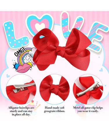 Sibba Red Bow Headband Clip Barrettes 5-Piece Set for Halloween Christmas Cosplay Party - Buy Online on GoSupps.com