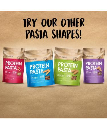 Lulupasta High Protein Keto Pasta - 19g Protein, 4g Net Carbs, Gluten Free, Elbow Shape - 8oz - Buy Online on GoSupps.com