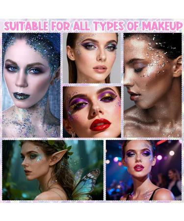  Kuvarix Face Glitter Powder 12 Colors Glitter Body Glitter Fluorescent Color Party Accessory Festival Accessory Halloween Makeup for Party Carnival - Buy Online on GoSupps.com