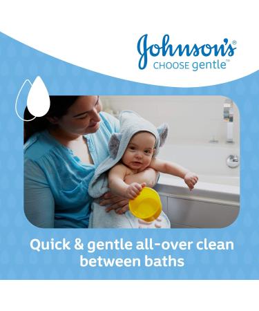 Johnson's Baby Top-To-Toe Washcloths 15 Pieces - Gentle Pre-Moistened Washcloths for Sensitive Skin - Buy Online on GoSupps.com