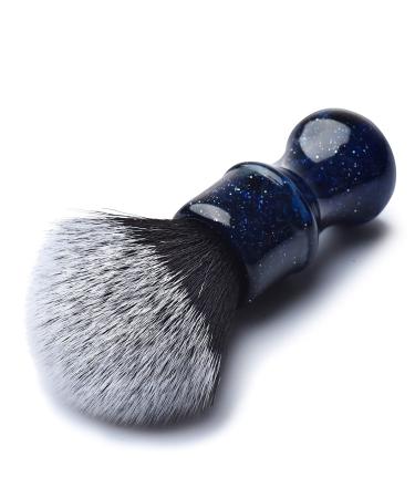 Je&Co Luxury Synthetic Shaving Brush - 24mm Extra Dense Knot Brush with Aesthetic Resin Handle in Blue - Buy Online on GoSupps.com