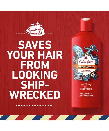 Old Spice Krakengard 2in1 Shampoo & Conditioner for Men 13.5 fl oz - Pack of 6 - Buy Online on GoSupps.com