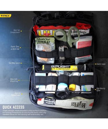 WYNEX Tactical Mag Admin Pouch with Triple Stacker Magazine Holder - Black - Buy Online on GoSupps.com