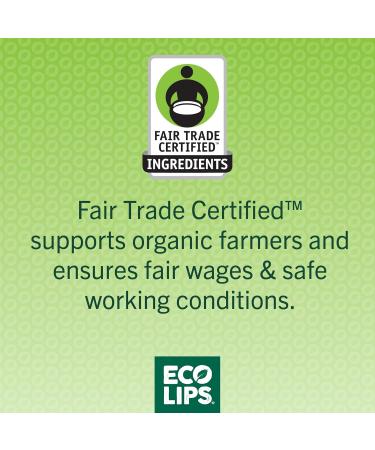 Eco Lips GOLD Organic Lip Balm with Baobab Oil 6-Pack | USDA Organic Moisturizing Lip Care for Dry Chapped Lips | 100% Plastic-Free Packaging | Made in USA - Buy Online on GoSupps.com