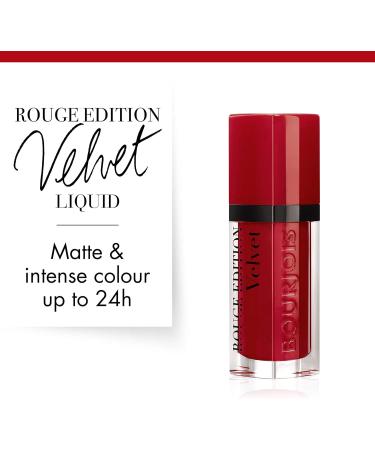 Bourjois Rouge Edition Velvet Liquid Lipstick 15 Red-Volution Reds - 7.7ml - Buy Online on GoSupps.com