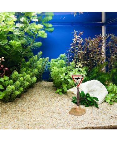 Harz Hai-Warnschild Fish Tank Ornament - Funny Aquarium Decoration & Landscape for Underwater & Fish Pond (White) - Buy Online on GoSupps.com