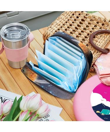 Galaxy Space Planets Menstrual Pad Bag & Cup Holder - Portable Zippered Design for Teens & Women - Buy Online on GoSupps.com