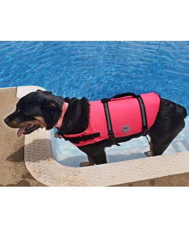 Vivaglory Ripstop Dog Lifeguard Vest | XS Neon Rosa | Enhanced Buoyancy & Visibility for Small to Medium Dogs | International Shipping Available - Buy Online on GoSupps.com