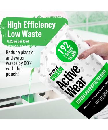 Rockin Green All-Natural Laundry Detergent Powder - Vegan Biodegradable & Odor Fighter for Sensitive Skin | 192 Loads Unscented - Buy Online on GoSupps.com