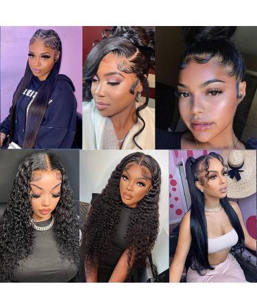 Adyutrlia 2 Pcs Reusable Swiss Lace Baby Hair Strips - Virgin Human Hair Fluff, Natural Color - Women's Invisible Edge Hairline - 2 Pieces - Buy Online on GoSupps.com