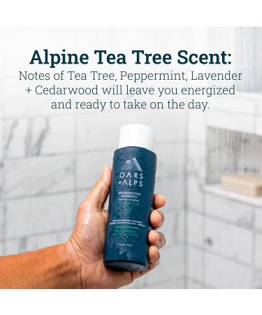 Oars + Alps Men's Sulfate Free Shampoo & Conditioner Set - Witch Hazel & Tea Tree Oil 12 Fl Oz - Buy Online on GoSupps.com