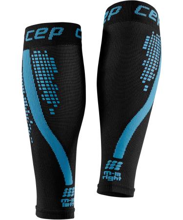 Shop CEP NIGHTTECH Calf Sleeves for Women - Colorful Reflective Leg Warmers in Blue | Size IV - International Shipping Available - Buy Online on GoSupps.com